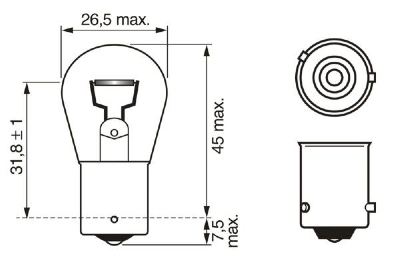 BOSCH Glühlampe, Blinkleuchte Pure Light WS