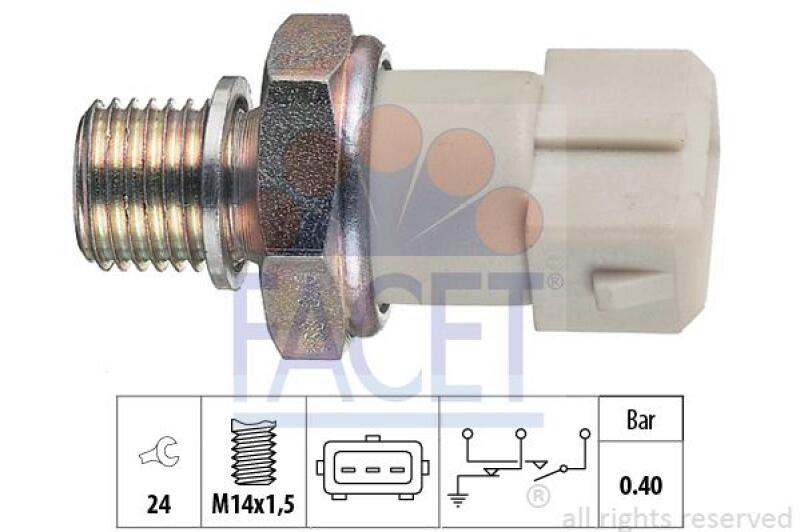 FACET Oil Pressure Switch Made in Italy - OE Equivalent