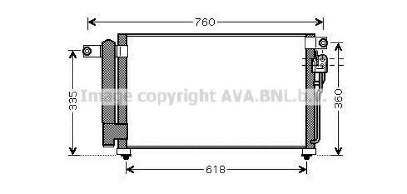 AVA QUALITY COOLING Condenser, air conditioning