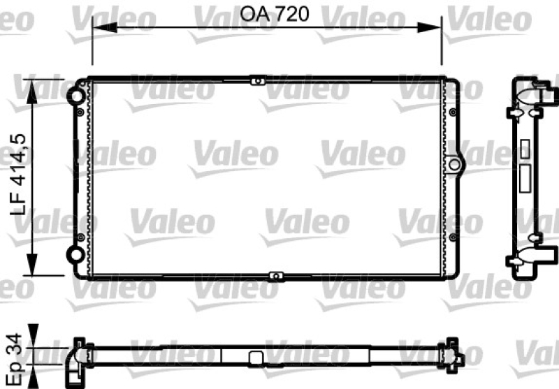 VALEO Radiator, engine cooling