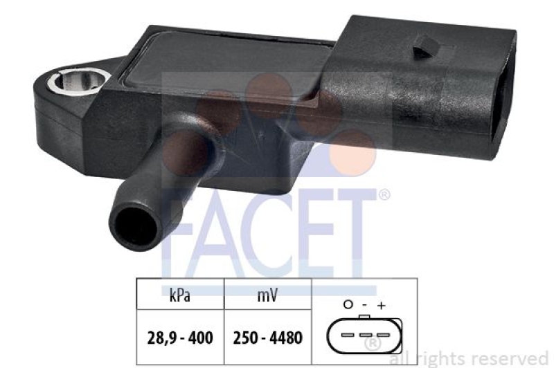 FACET Luftdrucksensor, Höhenanpassung Made in Italy - OE Equivalent