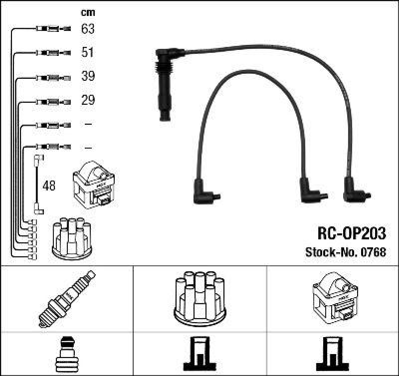 NGK Ignition Cable Kit