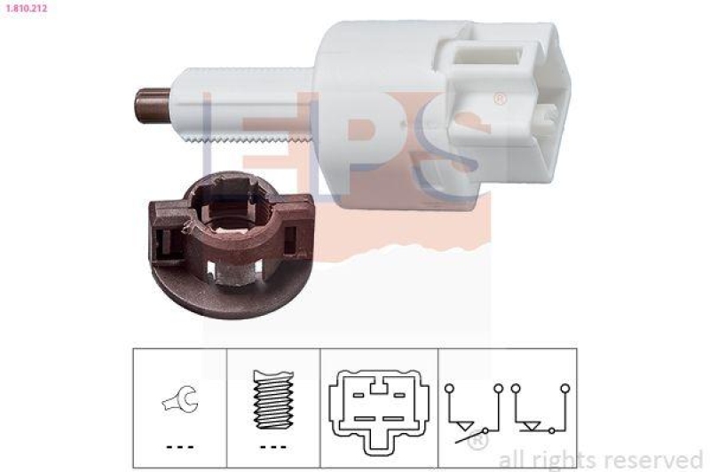 EPS Bremslichtschalter Made in Italy - OE Equivalent