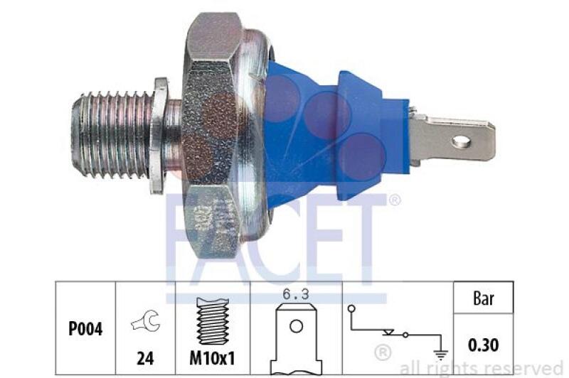 FACET Oil Pressure Switch Made in Italy - OE Equivalent