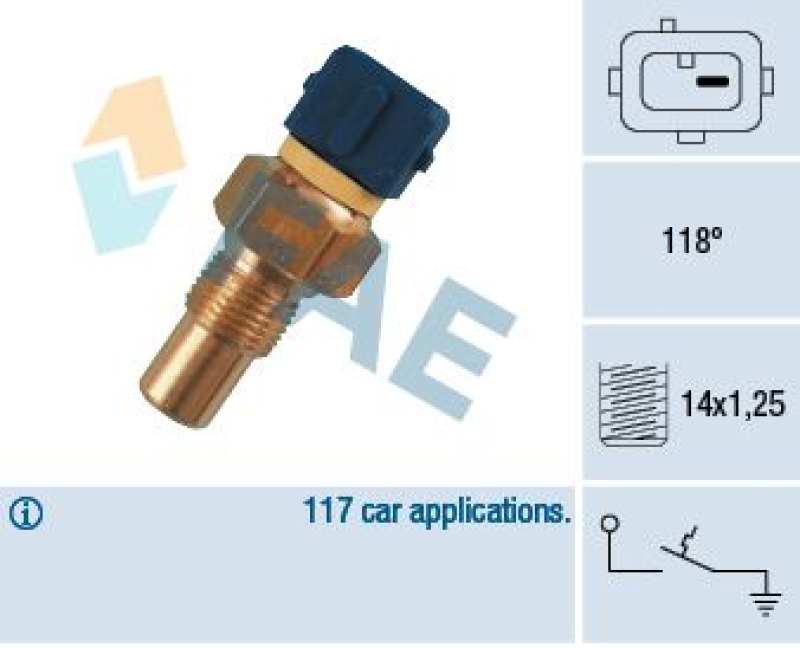 FAE Temperature Switch, coolant warning lamp