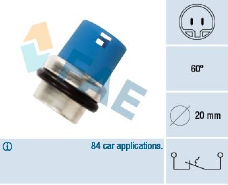 FAE Temperature Switch, coolant warning lamp