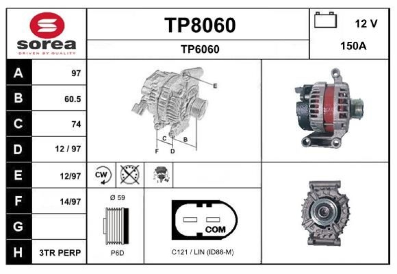 SNRA Alternator