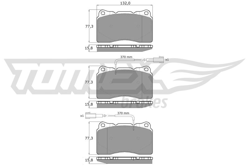 TOMEX Brakes Bremsbelagsatz, Scheibenbremse