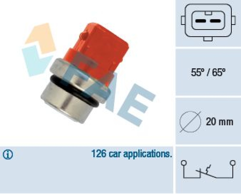 FAE Temperature Switch, coolant warning lamp