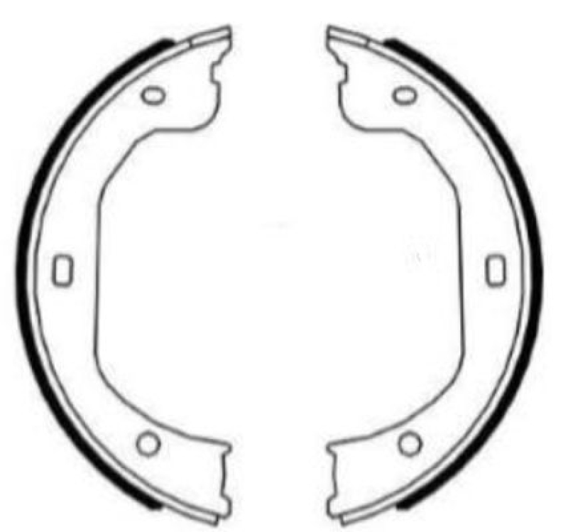 TEXTAR Brake Shoe Set, parking brake