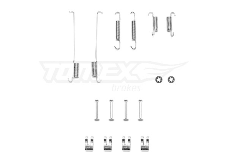 TOMEX Brakes Zubehörsatz Bremsbacken Trommelbremse Montagesatz