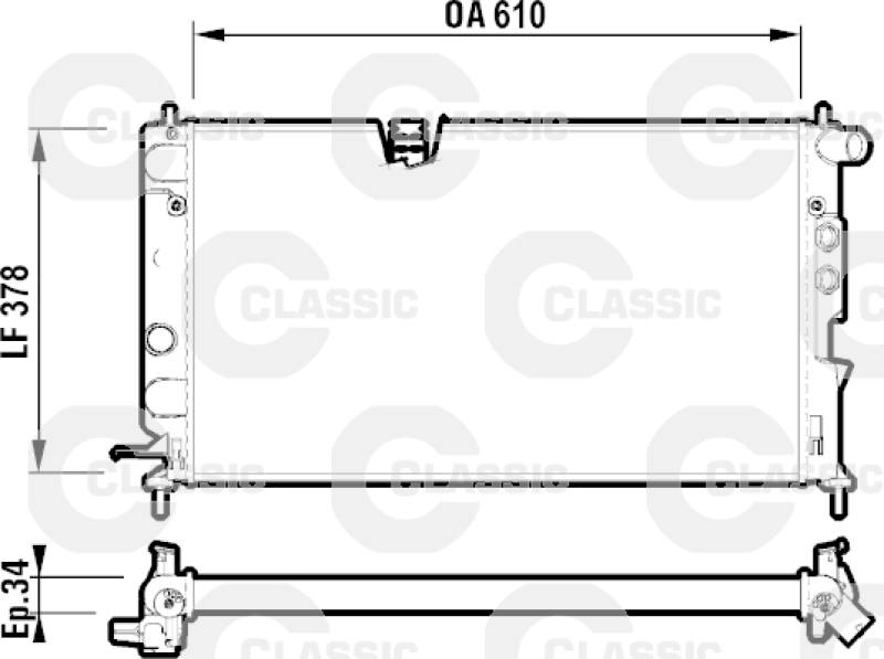 VALEO Kühler, Motorkühlung VALEO CLASSIC