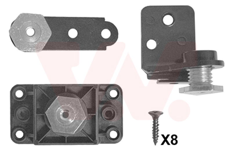 VAN WEZEL Repair Kit, headlight (bracket)