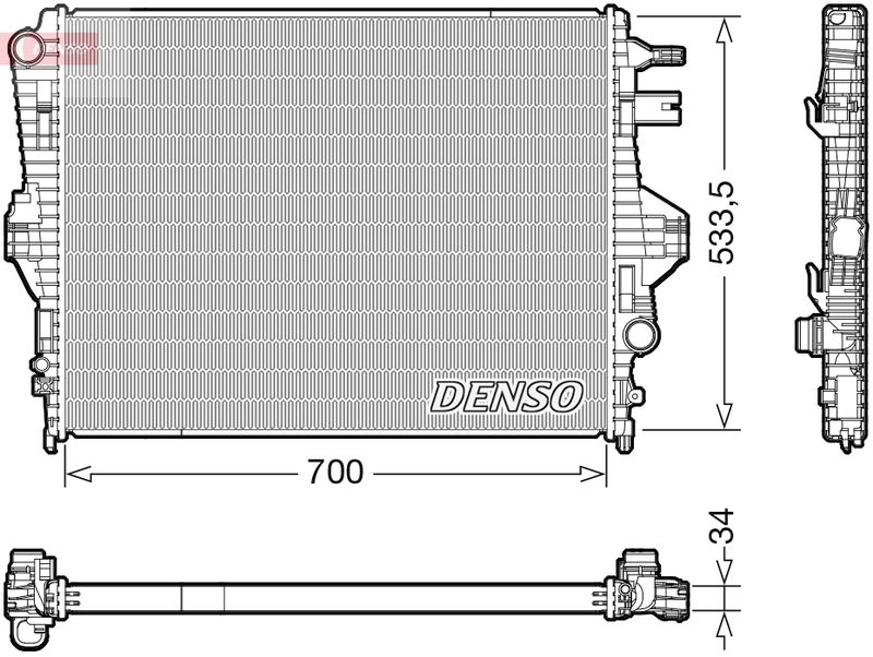 DENSO Radiator, engine cooling