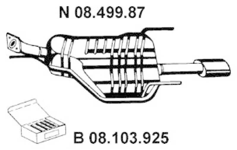 EBERSPÄCHER Rear Muffler