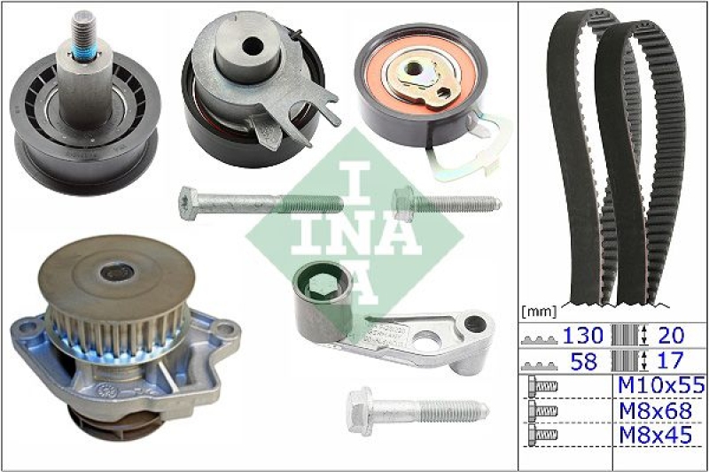 Schaeffler INA Wasserpumpe + Zahnriemensatz