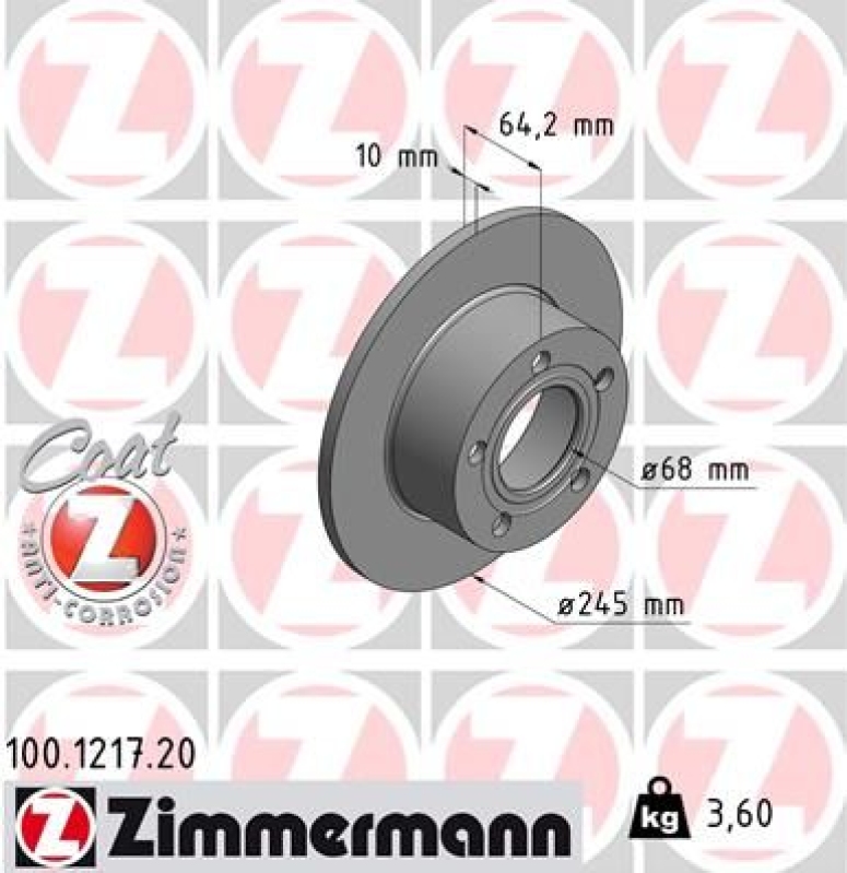 Zimmermann Bremsscheiben + Zimmermann Bremsbeläge