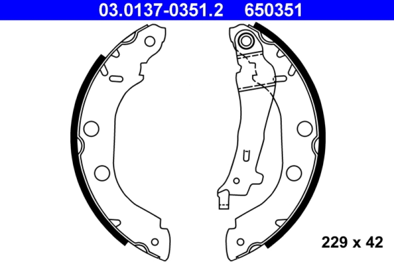 ATE Brake Shoe Set