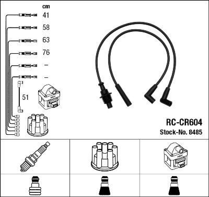 NGK Ignition Cable Kit