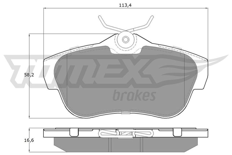 TOMEX Brakes Bremsbelagsatz, Scheibenbremse