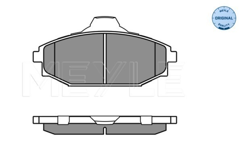 MEYLE Bremsbelagsatz, Scheibenbremse MEYLE-ORIGINAL: True to OE.