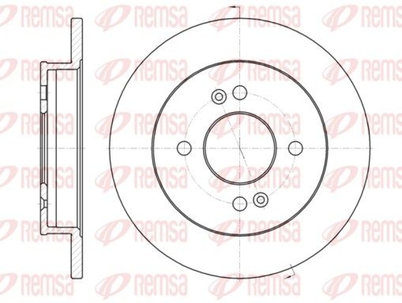 2x REMSA Brake Disc