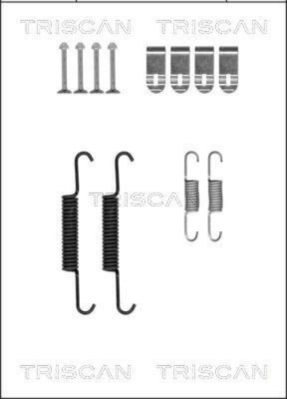 TRISCAN Accessory Kit, parking brake shoes