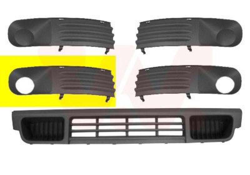 VAN WEZEL Ventilation Grille, bumper