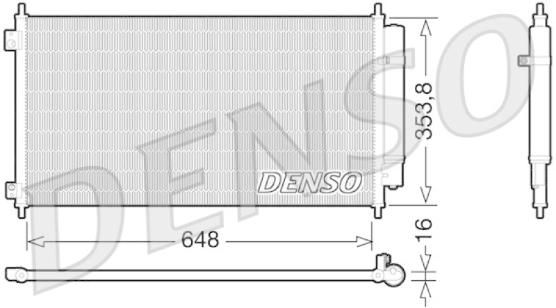 DENSO Kondensator, Klimaanlage