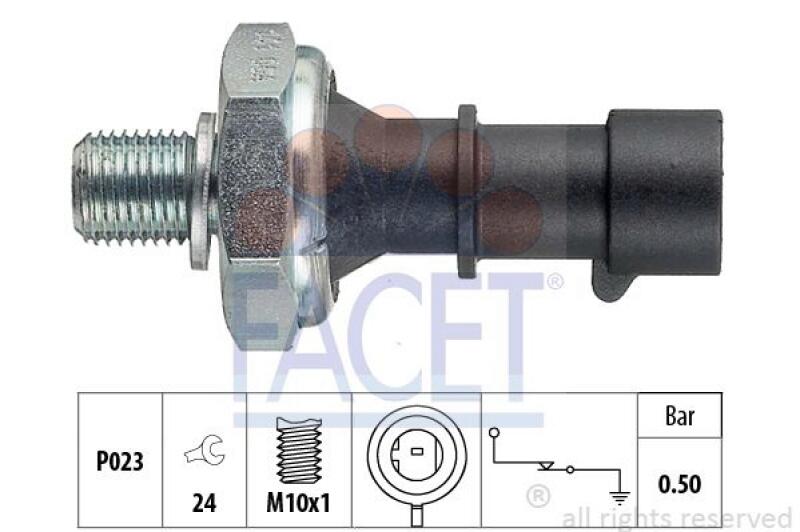 FACET Oil Pressure Switch Made in Italy - OE Equivalent