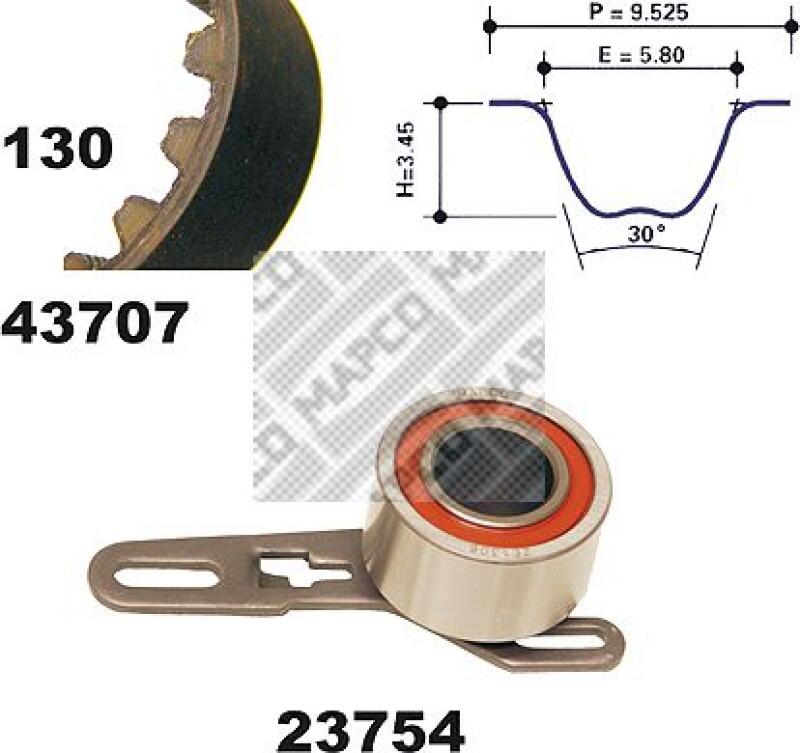 MAPCO Timing Belt Set