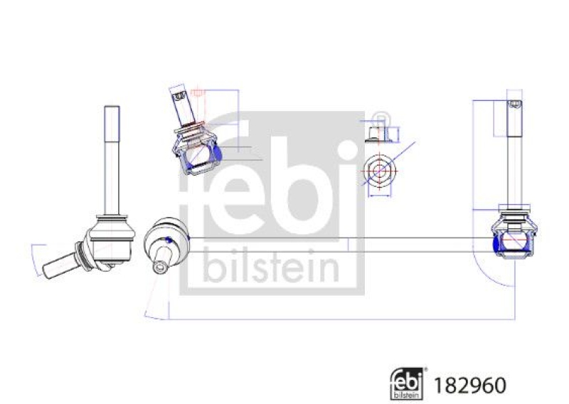 FEBI BILSTEIN Link/Coupling Rod, stabiliser bar