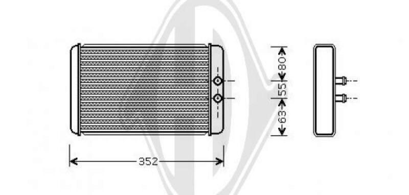 DIEDERICHS Heat Exchanger, interior heating DIEDERICHS Climate