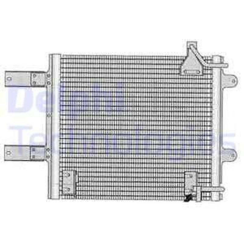 DELPHI Condenser, air conditioning