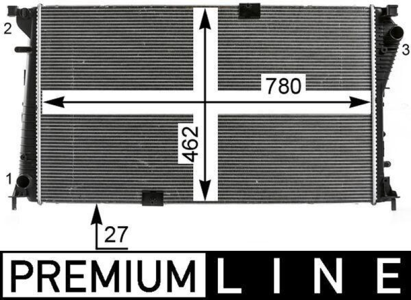 MAHLE Kühler, Motorkühlung BEHR *** PREMIUM LINE ***