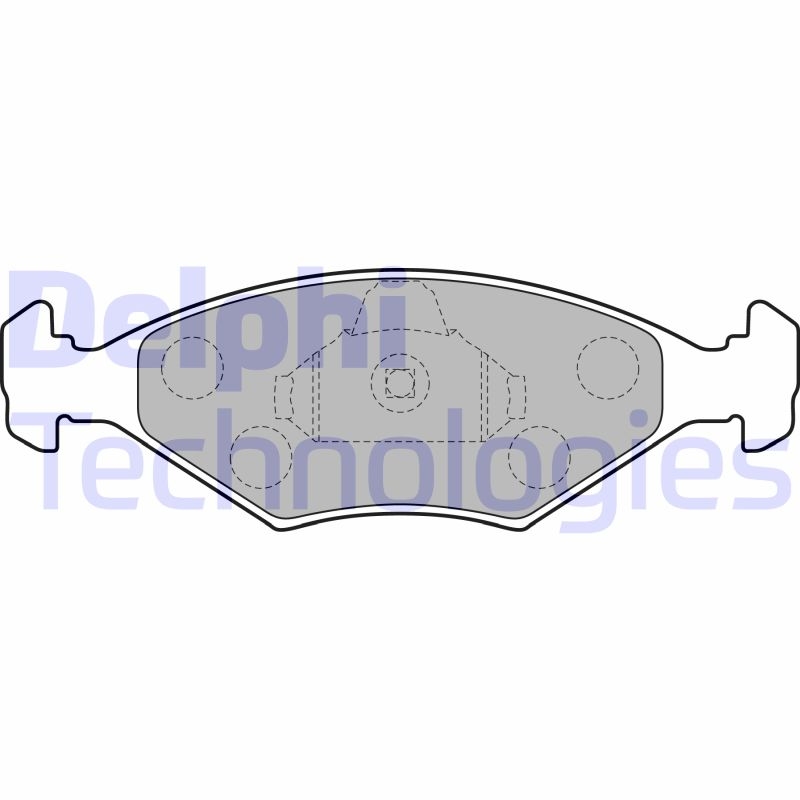 DELPHI Bremsbelagsatz, Scheibenbremse