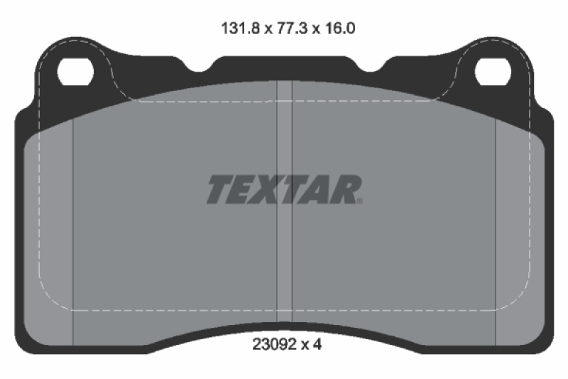 TEXTAR Brake Pad Set, disc brake Q+