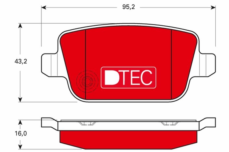 TRW Bremsbelagsatz, Scheibenbremse DTEC COTEC