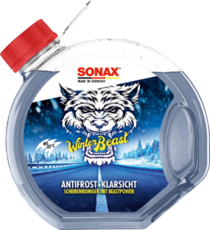 SONAX Antifreeze, window cleaning system WinterBeast AntiFrost+KlarSicht bis -20 °C