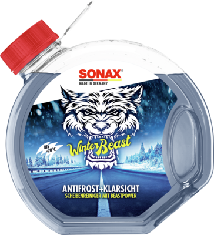 SONAX Antifreeze, window cleaning system WinterBeast AntiFrost+KlarSicht bis -20 °C