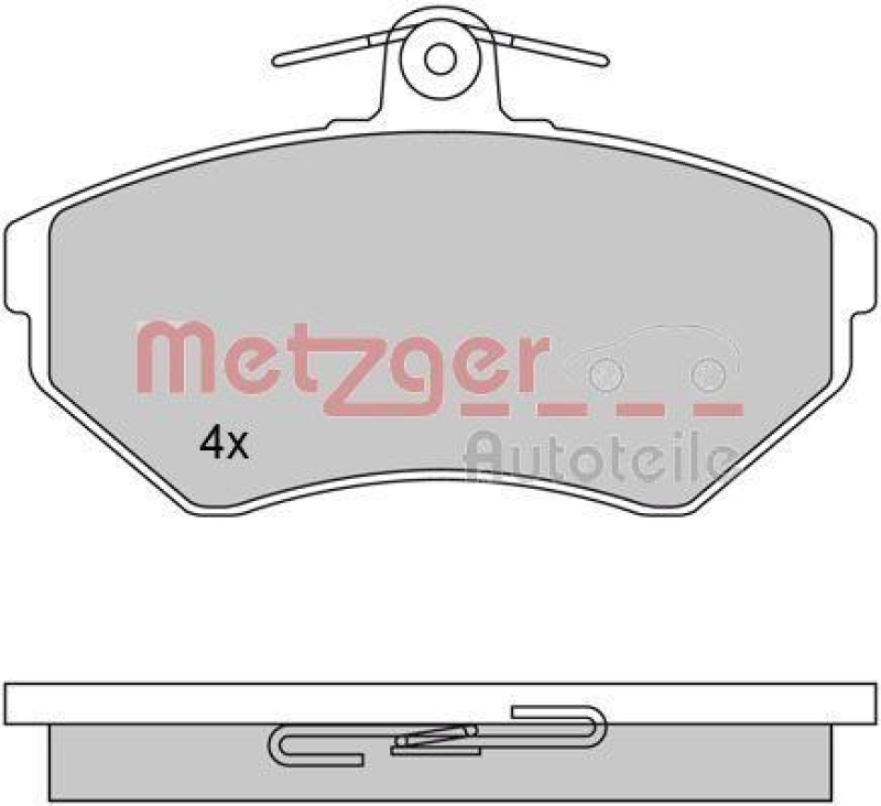 METZGER Brake Pad Set, disc brake