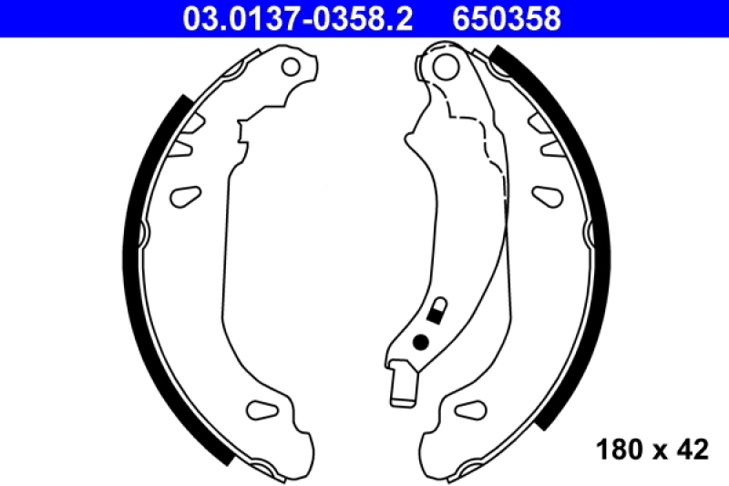 ATE Brake Shoe Set