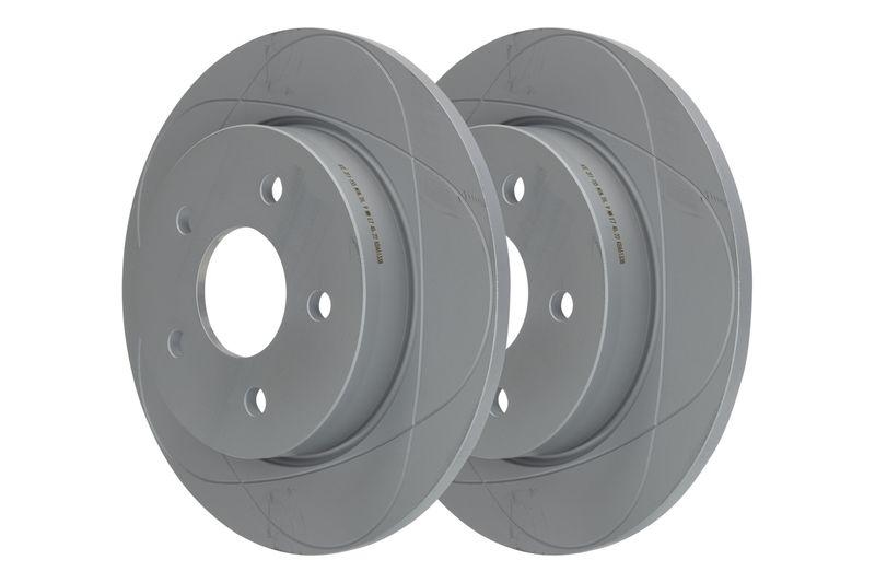 2x ATE Powerdisc Bremsscheiben Ø265mm + Beläge Hinten passend für Ford Focus 2