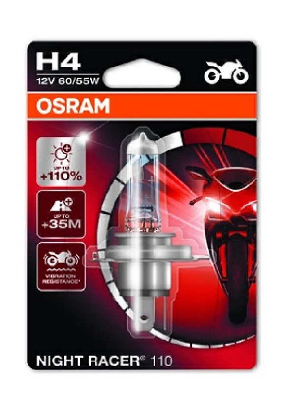 OSRAM Glühlampe, Fernscheinwerfer NIGHT RACER 110