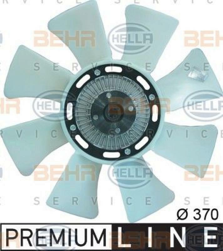 HELLA Fan, radiator BEHR HELLA SERVICE *** PREMIUM LINE ***