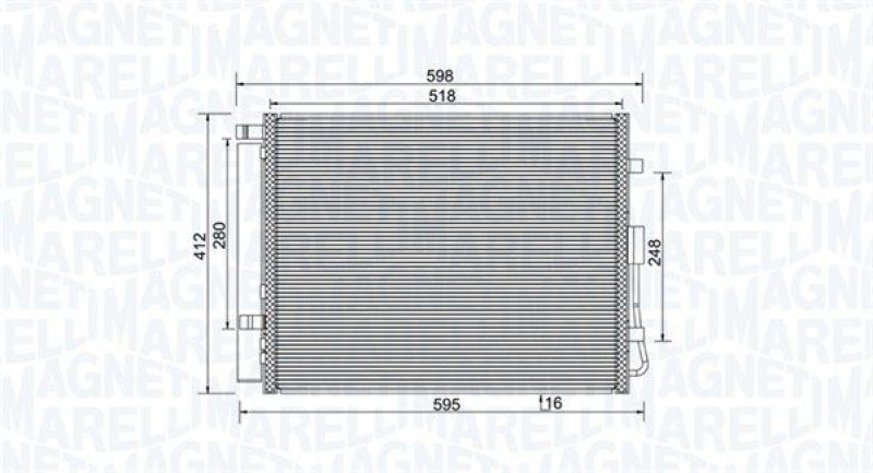 MAGNETI MARELLI Condenser, air conditioning