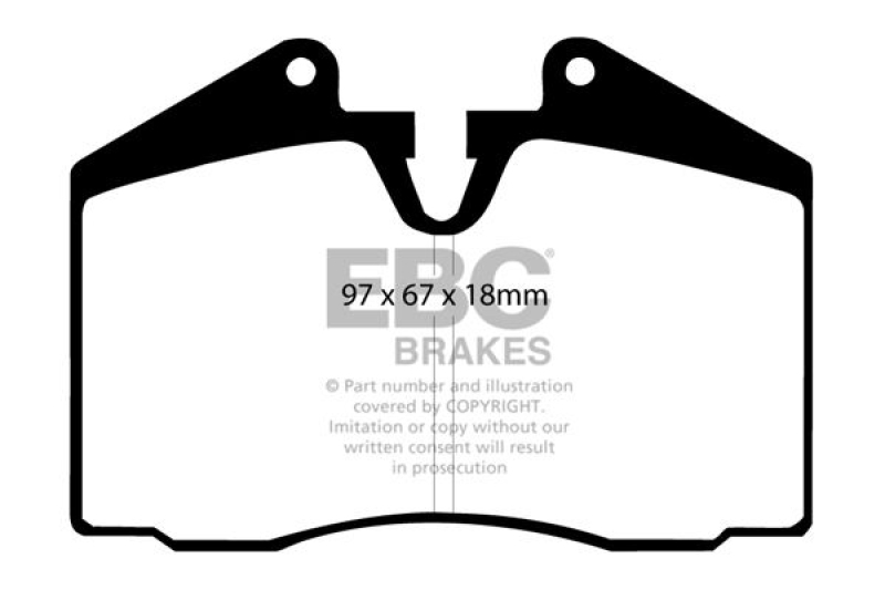 EBC Brakes High Performance Brake Pad Set