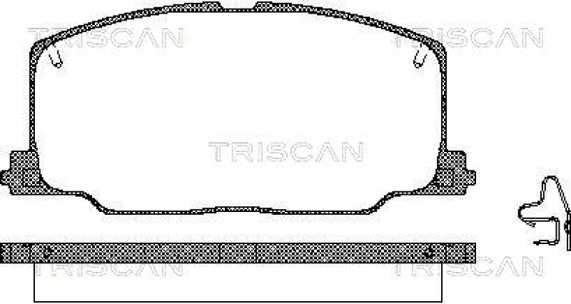 TRISCAN Bremsbelagsatz, Scheibenbremse