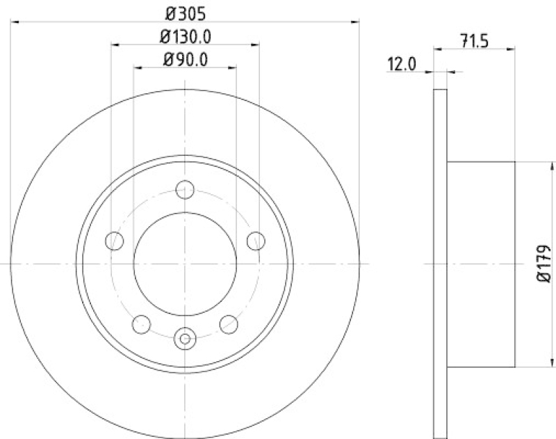 2x MINTEX Brake Disc