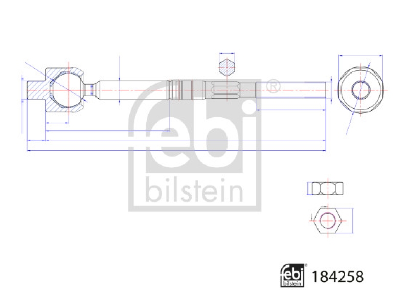 FEBI BILSTEIN Axialgelenk, Spurstange